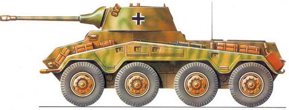 Тяжелый бронеавтомобиль SdKfz2342 Пума 2я танковая дивизия Франция - фото 75