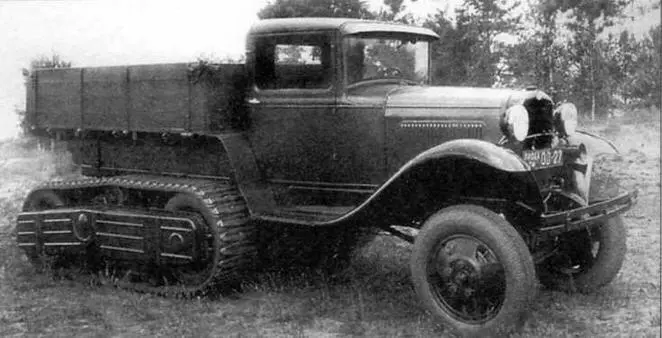Полугусеничный грузовой автомобиль ГАЗ60 1938 год Грузовые автомобили ГАЗАА - фото 39