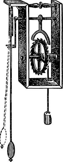 Маятник и спусковое колесо Оказывается ввести маятник в часы с гирями и - фото 18