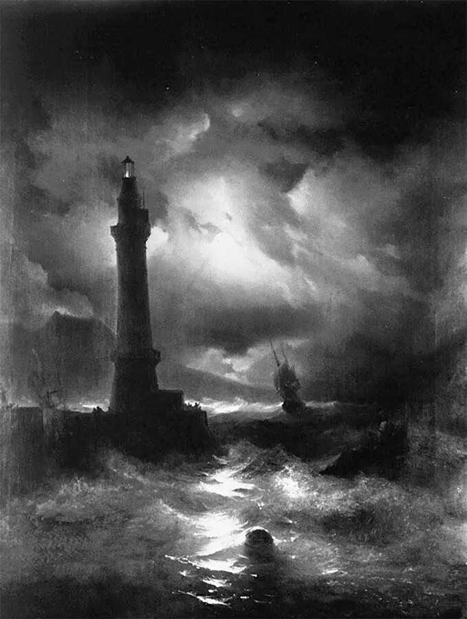 Неаполитанский маяк Художник И К Айвазовский 1842 г Положение Барселоны - фото 5