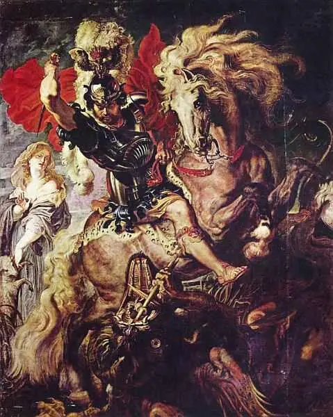 Святой Георгий Битва с драконом 16061610 Воспитание Марии Медичи - фото 3