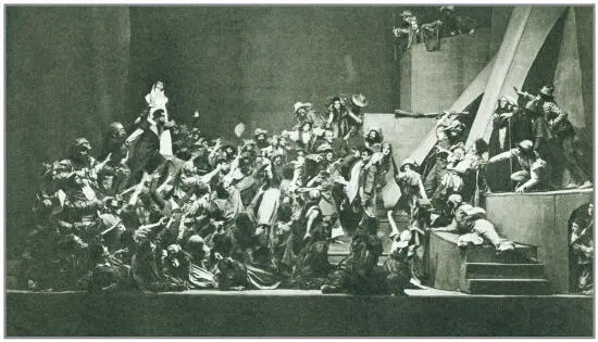 Сцена из спектакля Медвежья свадьба А В Луначарского 1924 г Н А - фото 22