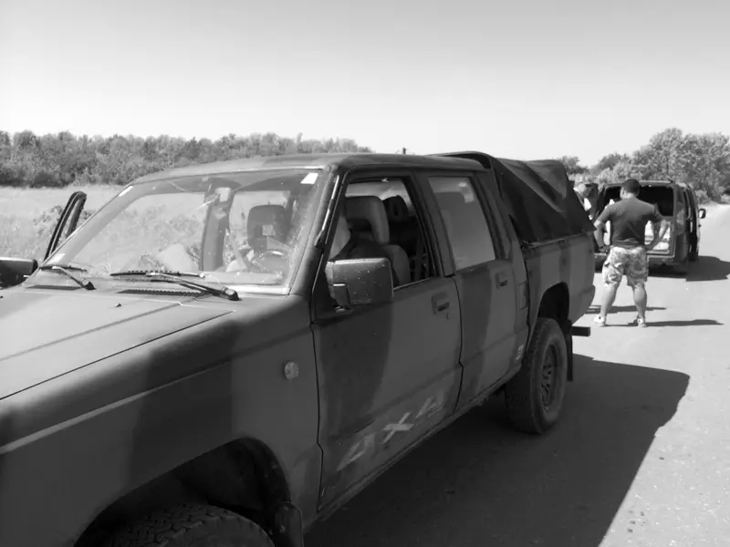 На этом автомобиле я приехал в Краматорск Момент его передачи 2му отряду 73 - фото 3