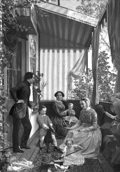 Семейная картина Художник Ф Славянский 1851 г Болезнь мамы редко теперь - фото 43