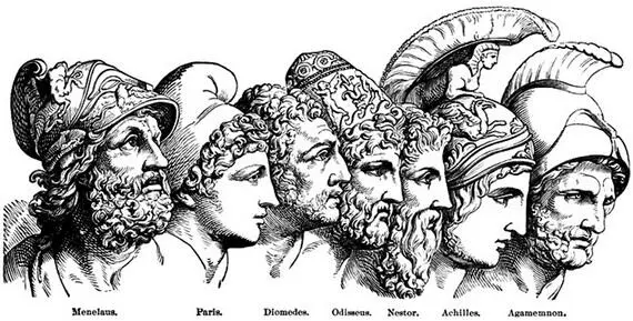 Menelaus Менелай Paris Парис Diomedes Диомед Odysseus Одиссей - фото 106
