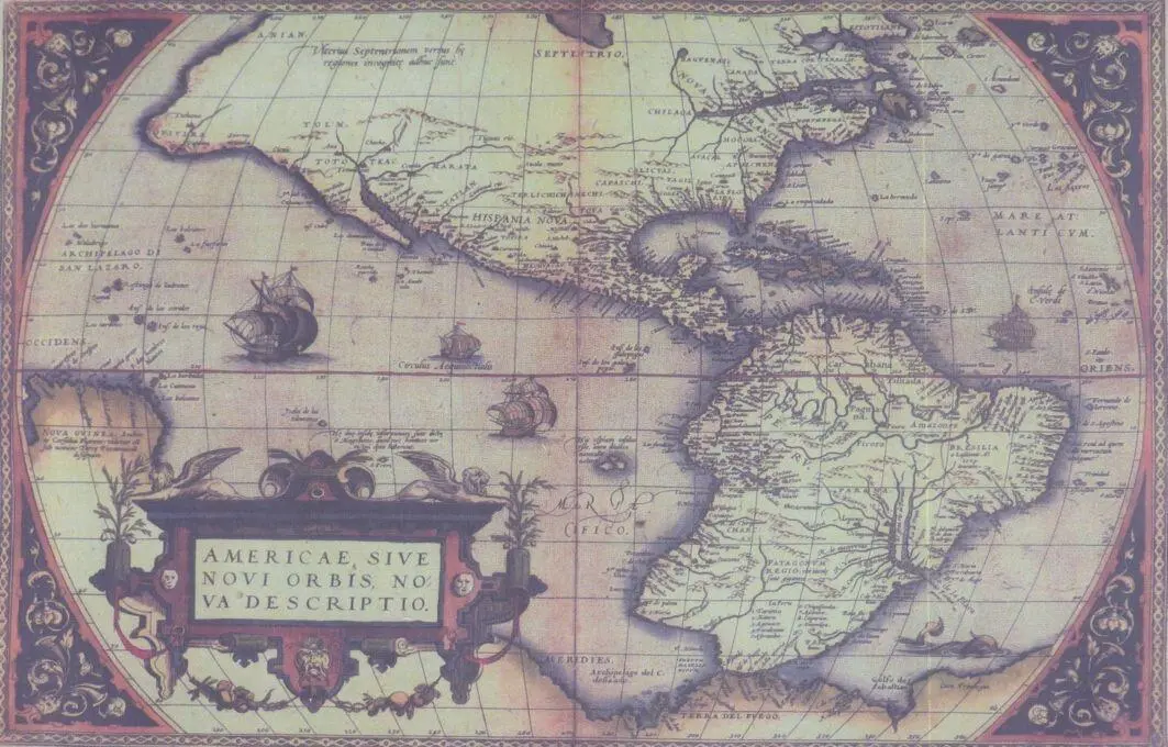 Одна из копий допотопных карт обеих Америк и побережья Антарктиды Копия с - фото 43