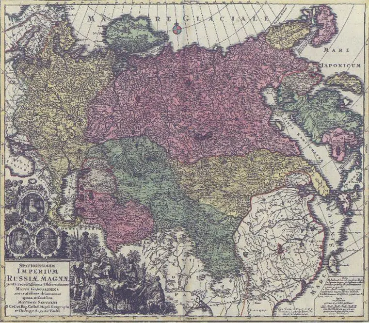 Одна из карт Северной империи Автор Зойтер Мачтеус год 1728 На территории - фото 45