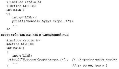 Альтернативное написание iso646h С помощью триграфных последовательностей - фото 707