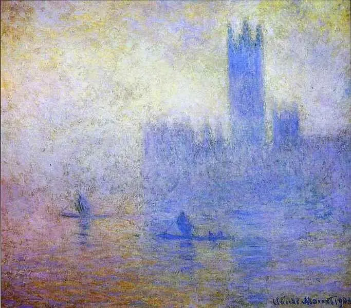 Здание парламента в Лондоне Эффект тумана 1904 Здание Парламента в - фото 35