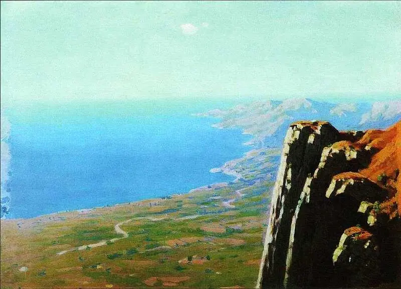 Берег моря со скалой 18981908 Петербург и Академия художеств Архипа - фото 2