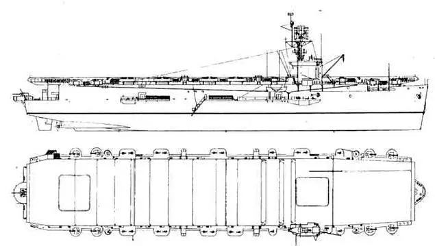 Нехента Бэйн 1944 г ТТХ АВ Лиском Бэй на момент ввода в строй 818810902 - фото 49