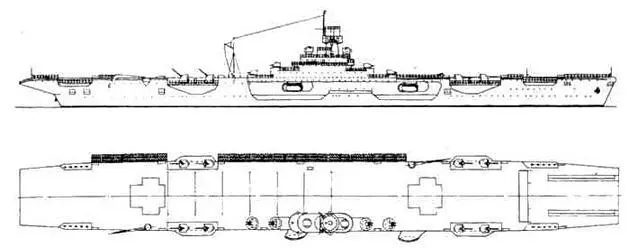 Проект 71 а ТТХ легкого авианосца проекта 71а предэскизный проект 1939 г - фото 60