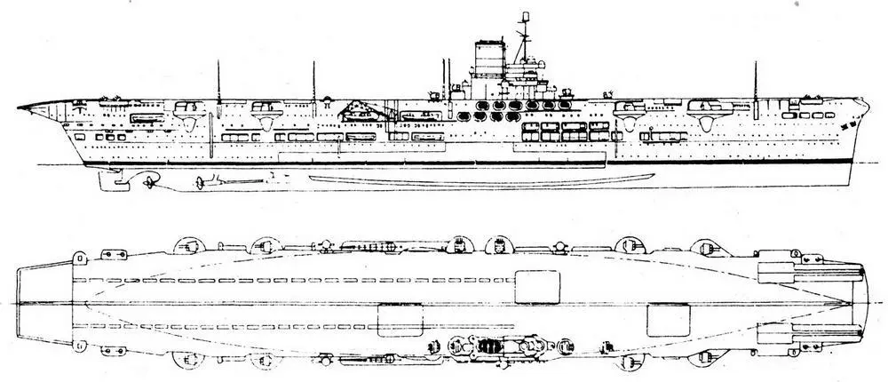 Арк Ройял 1940 г Ангар Арк Ройяла общей полезной площадью 4884 м² был - фото 14