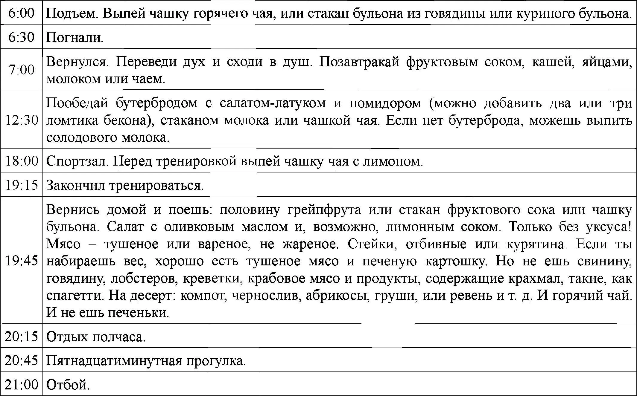 Диета у любителя примерно та же что у профессионала но график у профи гораздо - фото 74