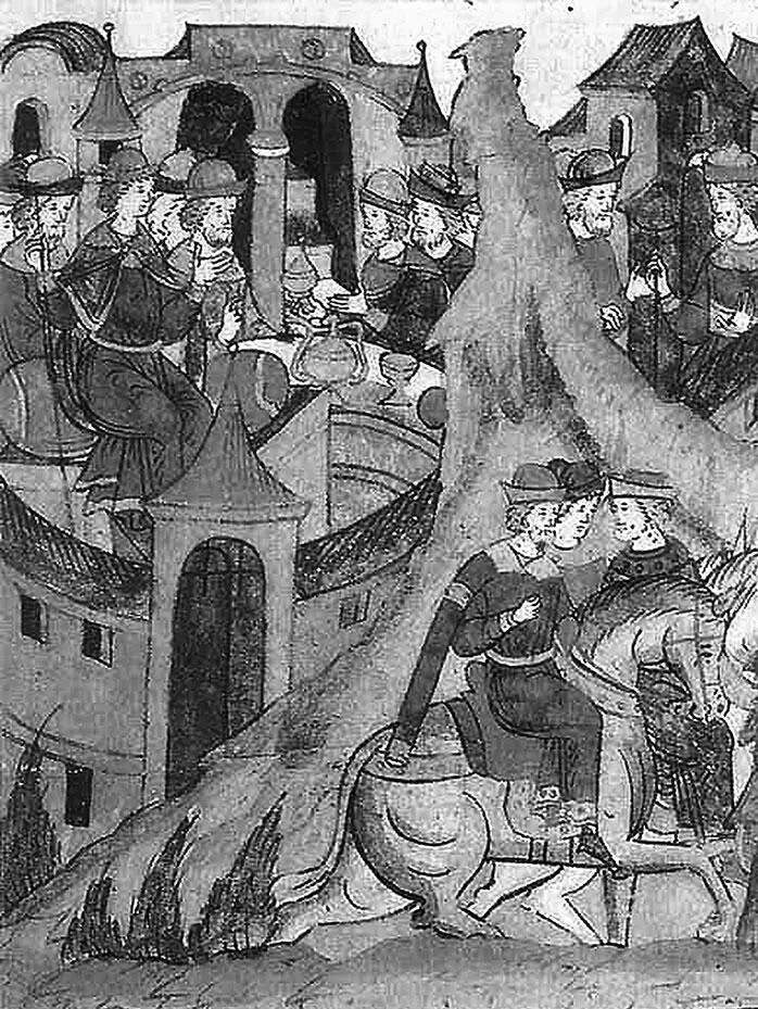 Иван Грозный посылает послов в Литву Миниатюра XVI в К Генриху был отправлен - фото 7
