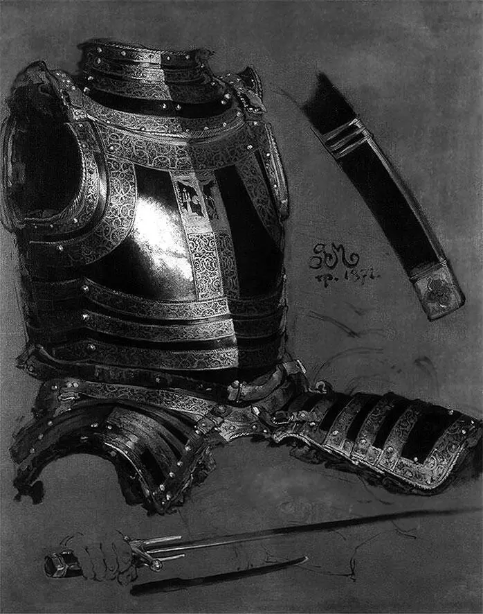 Доспехи Стефана Батория Художник Я Матейко Во главе экспедиции к Велижу - фото 32