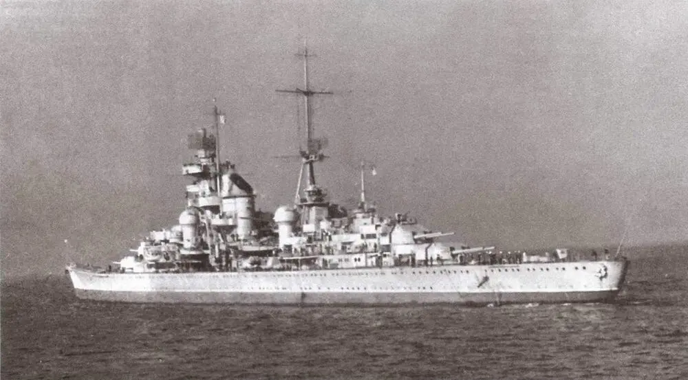 Принц Ойген под американским флагом 1946 г Расположение кораблей во - фото 172