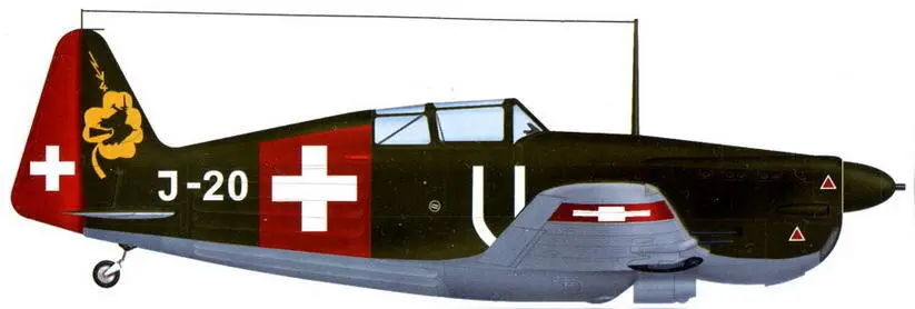 D3800 из 4й авиароты ВВС Швейцарии Тун лето 1941 г Bf 109G6 из 7й - фото 143