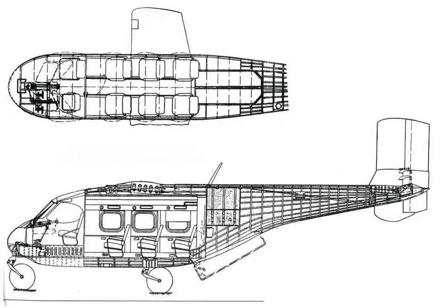 Компоновка фюзеляжа Ан14А схема из технического описания Варианты - фото 151