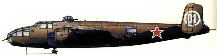 B25J вероятно 198го гв БАП После 1945 г Схема камуфляжа см на стр 18 - фото 51