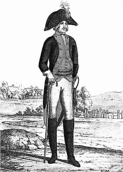 Офицер карабинерных полков форма образца 1786 г Такую политически - фото 92