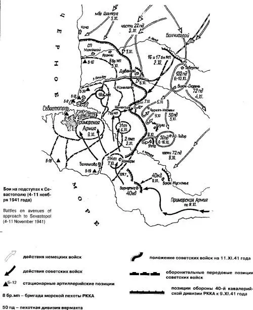 Бои за Севастополь 30 октября 31 декабря 1941 г Четвертому сектору были - фото 47