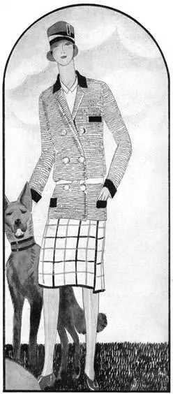 Костюм в стиле garçonne от Дома моды Jenny Журнал Femina 1926 Архив О А - фото 114