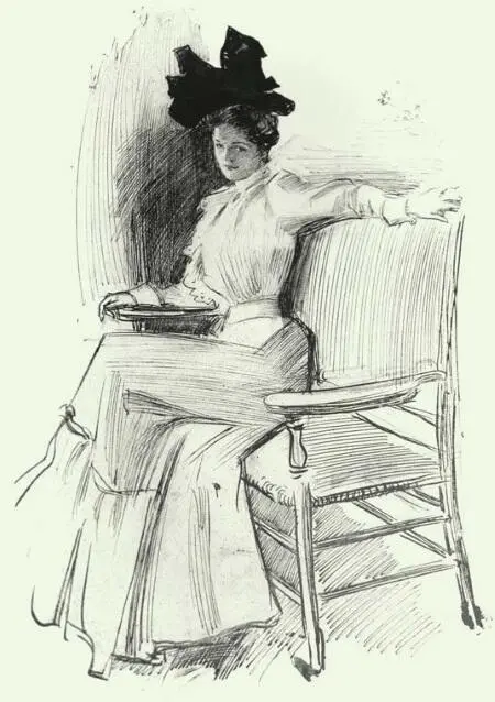 Девушка Гибсона Иллюстрация из журнала конца 1890х годов Частная коллекция - фото 129