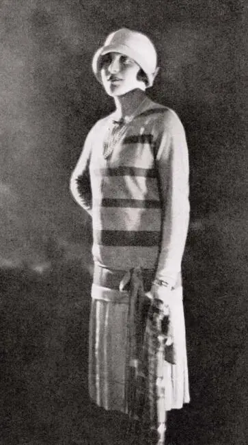 Дневной ансамбль из джерси от Chanel Журнал Femina 1925 Архив О А - фото 209