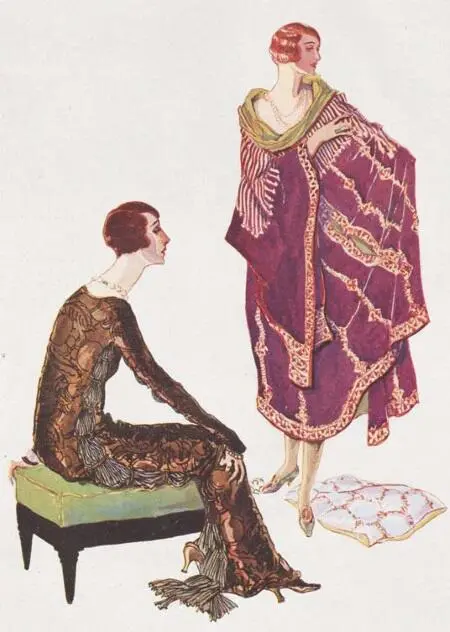 Платье Delphos от Мариано Фортуни Журнал Vogue 1924 Национальная - фото 315