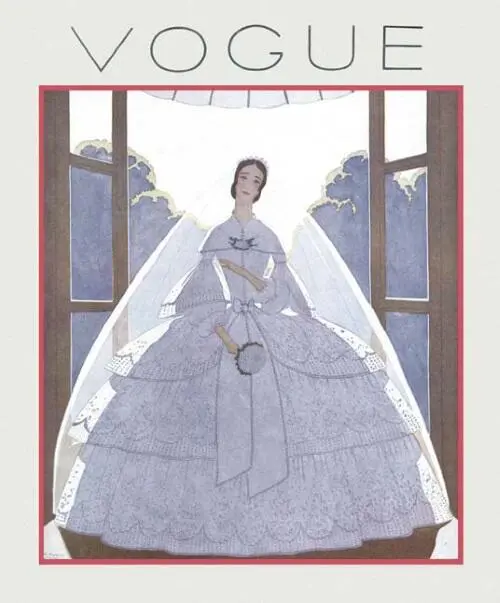 Платья на кринолинах предлагали невестам Обложка журнала Vogue Paris 1925 - фото 339