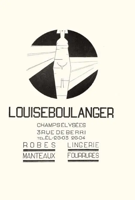 Реклама Дома моды LouiseBoulanger Журнал Femina 1926 Архив О А - фото 350