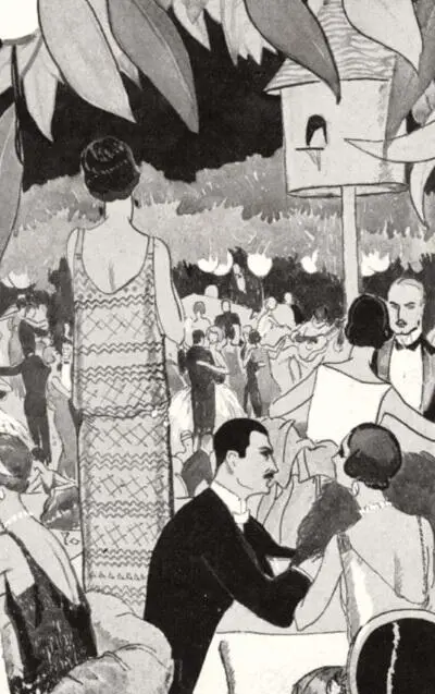 На джазовой вечеринке Рисунок из журнала Vogue London 1922 Архив О А - фото 390