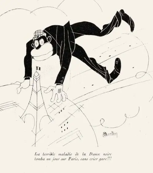 Джаз овладевает Парижем Карикатура из журнала Femina 1927 Архив О А - фото 392
