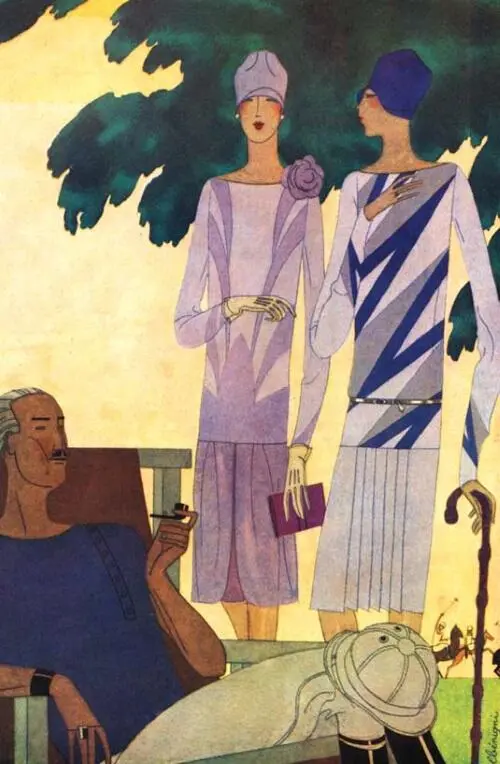 Весеннелетние ансамблидля средиземноморских курортов Журнал Femina 1927 - фото 413