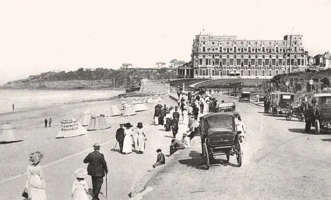 Побережье Биаррица Фотооткрытка 1910е годы Архив О А Хорошиловой - фото 447