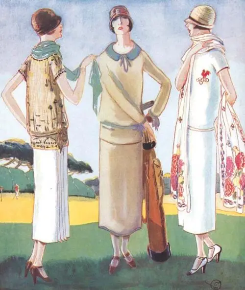 Ансамбли для средиземноморских курортов Журнал Femina 1925 Архив О А - фото 450