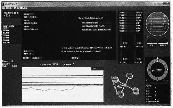 Рис 59 Окно настроек MultiWiiConf В этом окне можно изменить скорость - фото 72
