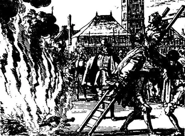 Ян Люкен Офорт из серии Испанские аутодафе 1700 г А время действительно - фото 22