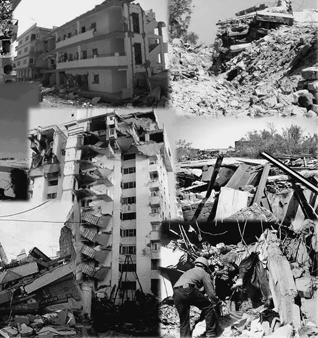 Фотоколлаж последствий землетрясения в Бхачау Индия Двадцать минут тридцать - фото 90