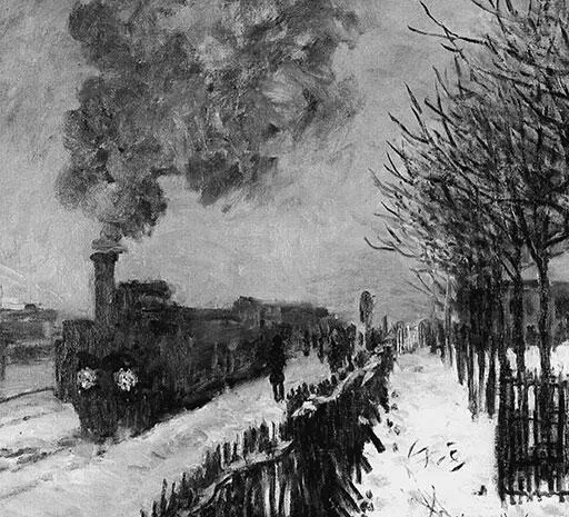 Поезд в снегу Художник К Моне Гибель почтового поезда 1879 г За - фото 173