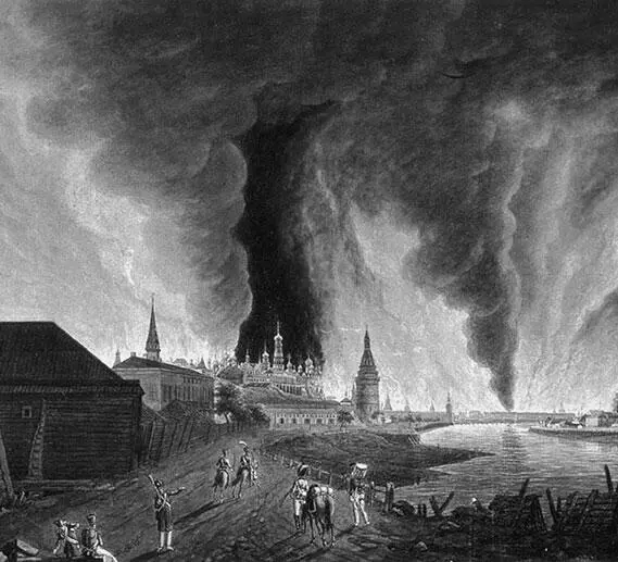 Пожар Москвы в 1812 г Иван Айвазовский 1851 г Наполеону и его армии было - фото 257