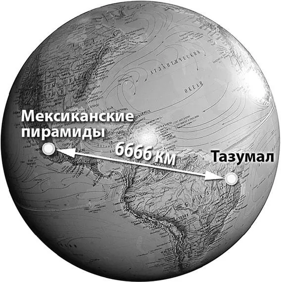 Расстояние между мексиканскими пирамидами и руинами пирамид Тазумал составляет - фото 294