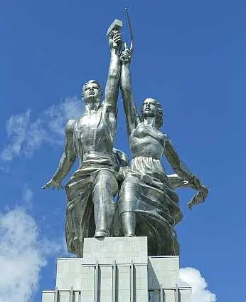 Вера Мухина Рабочий и колхозница 1937 г Москва Евгений Вучетич - фото 1089