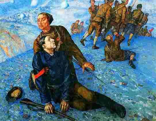 Кузьма ПетровВодкин Смерть комиссара 1928 г Государственный Русский музей - фото 1100