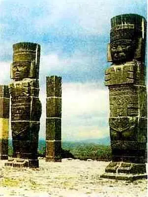 Статуи воинов Культура тольтеков Толлан Мексика Всё искусство ацтеков - фото 1178