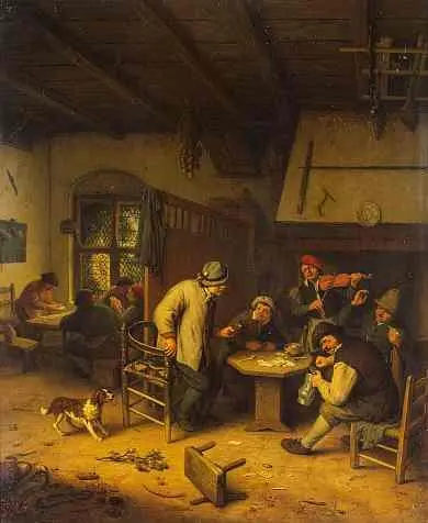 Адриан ван Остаде Крестьянское общество 1671 г Государственный Эрмитаж - фото 145