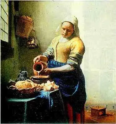 Ян Вермер Служанка с кувшином молока Около 1658 г Риксмузей Амстердам - фото 150