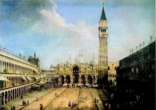 Каналетто Венеция площадь СанМарко вид на собор СанМарко 1723 г Собрание - фото 229