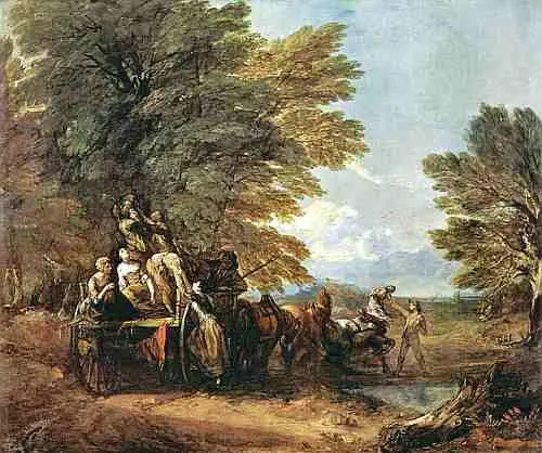 Томас Гейнсборо Повозка 1767 г Национальная галерея Лондон Пейзаж На - фото 266